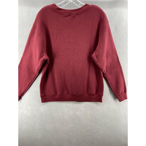 Treasure & Bond Sweatshirt Womens Sz 1X NYC Maroon Graphic Long Sleeve - Picture 9 of 11